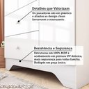 Ver imagem 7 de Guarda Roupa Infantil 3 Portas com Janelas Retangulo e 2 Gavetas 100% MDF Cocada
