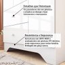Guarda Roupa Infantil 3 Portas com Janelas Retangulo e 2 Gavetas 100% MDF Cocada - 7