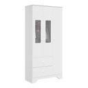 Ver imagem 2 de Guarda Roupa Infantil 3 Portas com Janelas Retangulo e 2 Gavetas 100% MDF Cocada