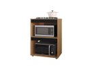 Ver imagem 2 de Gabinete Cooktop Adriana Amêndoa/preto C/tampo Fogão 4 ou 5 Bocas - Ajl Móveis