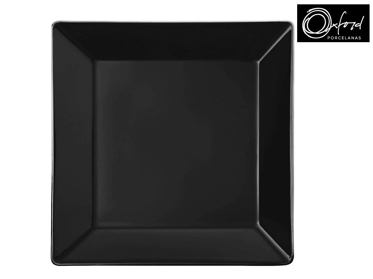 Jogo De 4 Pratos de Sobremesa Quadrado 20x20cm Oxford Quartier ...