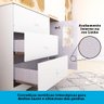 Cômoda Infantil 1 Porta com Janela Retangulo e 3 Gavetas 100% MDF Cocada - 9