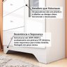 Cômoda Infantil 1 Porta com Janela Retangular e 3 Gavetas 100% MDF Cocada - 7