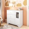 Cômoda Infantil 1 Porta com Janela Retangulo e 3 Gavetas 100% MDF Cocada - 1