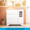 Cômoda Infantil 1 Porta com Janela Retangulo e 3 Gavetas 100% MDF Cocada - 7