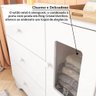 Cômoda Infantil 1 Porta com Janela Retangular e 3 Gavetas 100% MDF Cocada - 8