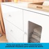 Cômoda Infantil 1 Porta com Janela Retangulo e 3 Gavetas 100% MDF Cocada - 10