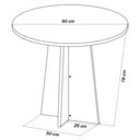 Ver imagem 4 de Mesa de Jantar 4 Lugares Ilana Mel/blonde/nude - Pnr Móveis