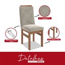 Ver mais imagens de Conjunto Mesa 120x82cm e 4 Cadeiras Madeira Maciça