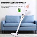 Ver imagem 7 de Aspirador Po Sem Fio Portatil Extra Forte 120W Sucçao Potente Resistente Multiuso Limpa Casa Sofa Es