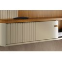 Ver imagem 3 de Painel para Tv Aurora com Bancada Suspensa e Porta Basculante 160,5 Cm Cumaru e Opala Liberty Móveis