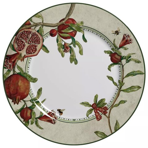 Conjunto com 6 Pratos Raso Romã Ø29cm Alleanza Cerâmica