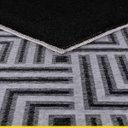Ver imagem 4 de Tapete Retangular para Sala Antiderrapante Geométrico 250x200 Cm Jacquard Cinza - Clicklar