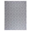 Ver imagem 2 de Tapete Retangular para Sala Antiderrapante Geométrico 250x200 Cm Jacquard Cinza - Clicklar