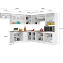 Ver imagem 2 de Cozinha Completa 10 Peças 18 Portas 2 Gavetas com Torre Quente Unna Espresso Móveis