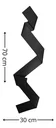 Ver imagem 4 de Escultura Parede Decoração Salas Hall Escadas Escritório Exclusivo no Brasil Home Decor Preto
