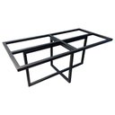 Ver imagem 1 de Base de Ferro para Mesa de Jantar - Modelo Industrial - Preto Eletrostático