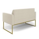 Ver imagem 7 de Sofá 2 Lugares Namoradeira Industrial Dourado Marisa Bouclê Bege D03 - D’Rossi