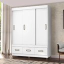 Ver imagem 1 de Guarda Roupa Casal 20033 - Araplac - Branco