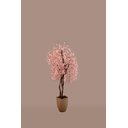 Ver imagem 2 de Arvore Artificial Cerejeira Rosa Pendente Tronco Natural