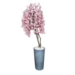 Arvore Artificial Cerejeira Rosa Pendente Tronco Natural - 3