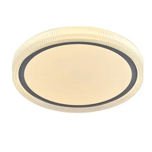 Plafon Led Redondo 40cm 60w 4800lm Multitemperatura Bivolt em Metal Cromado e Acrílico