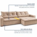 Ver mais imagens de Sofá Retrátil e Reclinável 3 Lugares 220cm Caribe