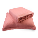 Ver imagem 1 de Kit Colcha Amelie Rosa 3 Peças Bordado Inglês C/ Toque de Algodão