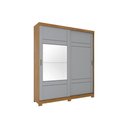 Ver imagem 7 de Guarda Roupa Casal 2 Portas de Correr e 3 Gavetas C/ Espelho e Pés Verg Branco/rosa - Henn