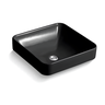 Cuba para Banheiro Kohler Vox de Sobrepor Quadrada 41x41cm Black Matte 2661br-7 Preto - 4