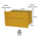 Ver imagem 2 de Caixa de Correio Cartas Brasileirinha Embutir 15x21x12cm