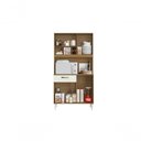 Ver imagem 4 de Armario Roma 4 Portas 1 Gaveta MDP 90cm Off White Aramóveis