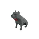 Ver imagem 4 de Pitbull Macho Orelha Cortada com Gravata Miniatura Decoração 3d:cinza