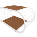 Ver imagem 4 de Mesa de Centro Industrial Kappesberg Crome 90cm Metal e MDP