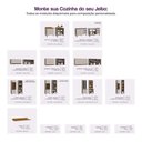 Ver imagem 7 de Kit Armário de Cozinha 2 Peças Balcão Pia 120 cm 2 Portas 3 Gavetas e Aéreo 3 Portas Tóquio