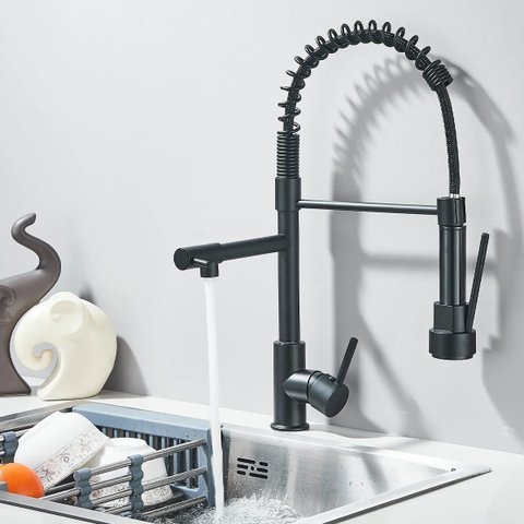 Torneira Cozinha Grande Gourmet Flexível Articulada 360° Monocomando Misturador Ducha E Arejador