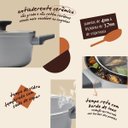 Ver imagem 4 de Jogo Panelas Antiaderente Ultra Ceramic Indução 5 Peças Cor Cinza Mou Trufa - Oikos