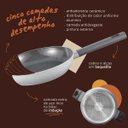 Ver imagem 5 de Jogo Panelas Antiaderente Ultra Ceramic Indução 5 Peças Cor Cinza Mou Trufa - Oikos