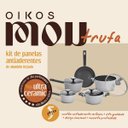 Ver imagem 3 de Jogo Panelas Antiaderente Ultra Ceramic Indução 5 Peças Cor Cinza Mou Trufa - Oikos