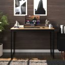 Ver imagem 4 de Escrivaninha Mesa para Escritório Home Office Laminado com Preto - Modelo Shoopmaga