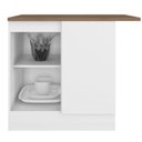 Ver mais imagens de Cozinha Completa Modulada 10 Peças 17 Portas 2 Gavetas com Torre Quente Unna Yescasa Branco/Espresso