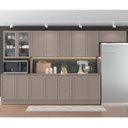 Ver imagem 1 de Cozinha Completa 6 Peças 14 Portas 2 Gavetas com Paneleiro Unna Espresso Móveis