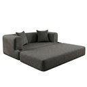 Ver imagem 6 de Sofá Cama 188cm Tecido Bouclê Linha Muna Xpand Tech