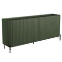 Ver imagem 1 de Buffet Sala de Jantar 4 Portas Brise 1 Gaveta Pés Industrial Preto Naim I03 Musgo - Lyam
