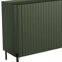 Ver mais imagens de Buffet Sala de Jantar 4 Portas Brise 1 Gaveta Pés Industrial Preto Naim I03 Musgo - Lyam
