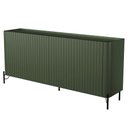 Ver imagem 5 de Buffet Sala de Jantar 4 Portas Brise 1 Gaveta Pés Industrial Preto Naim I03 Musgo - Lyam