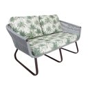 Ver imagem 3 de Sófa Namoradeira Milão em Alumínio e Corda Sintética para Área, Piscina, Jardim e Decoração Trama Or