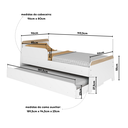 Ver imagem 6 de Bicama Infantil Com Protecao Lateral Lorenza 