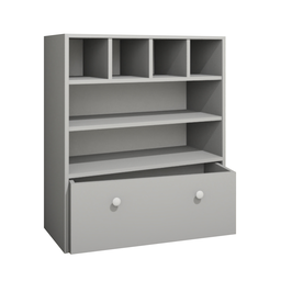 Estante Organizadora de Brinquedos Infantil em Mdf Plancasa:cinza Cristal - 5