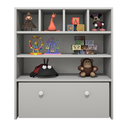 Ver imagem 1 de Estante Organizadora de Brinquedos Infantil em Mdf Plancasa:cinza Cristal